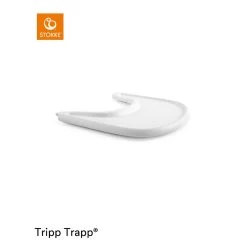 Stokke Plateau Tray Pour Chaise Haute Tripp Trapp - Blanc