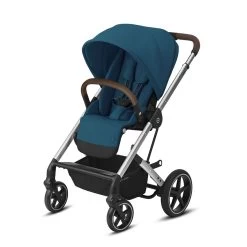 CYBEX Poussette Balios S Lux - Châssis Silver / Siège River Blue