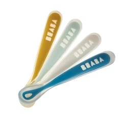 Beaba Set De 4 Cuillères En Silicone – Rainbow