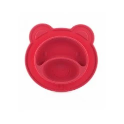 Nuby Assiette Ventouse Miracle 9m+ - Rouge/ours