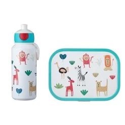 Pack Gourde 400ml + Lunch Box 750ml - Animal Friends