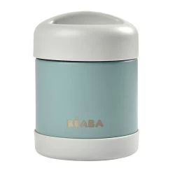 Beaba Bouteille Isotherme Thermo-portion En Inox 300 Ml - Light Mist/Eucalyptus Green