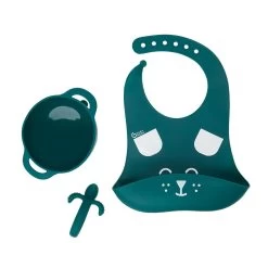 BabyMoov Coffret Repas En Silicone FIRST'ISY 6-12 Mois - Chien